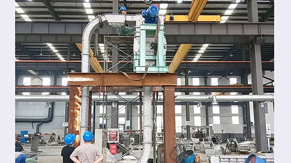 力源重工歡迎住友重機來廠驗收O型刮板機